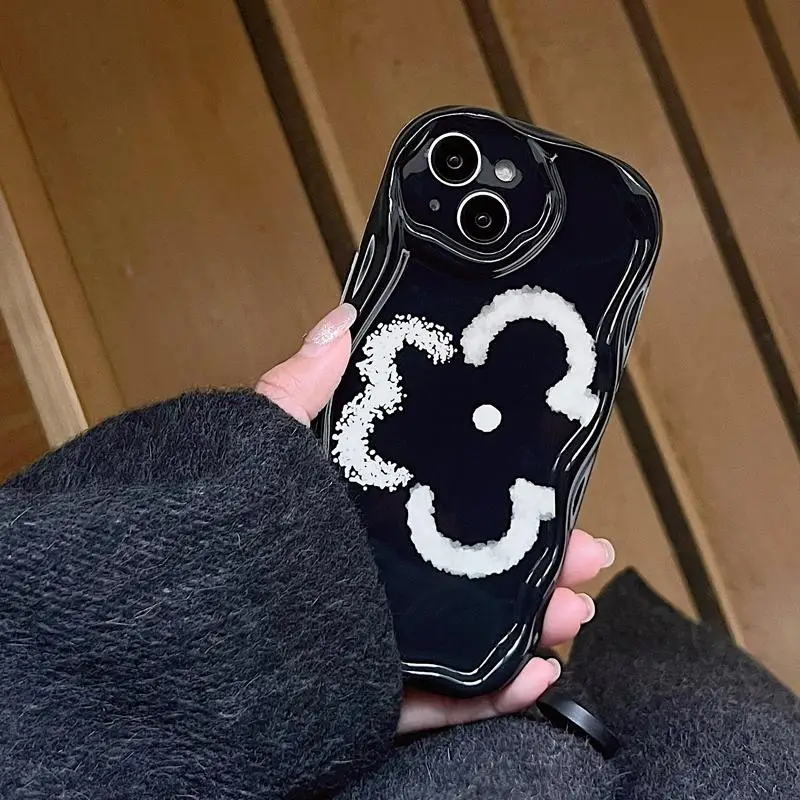 Floral Cat Soft Phone Case Cover