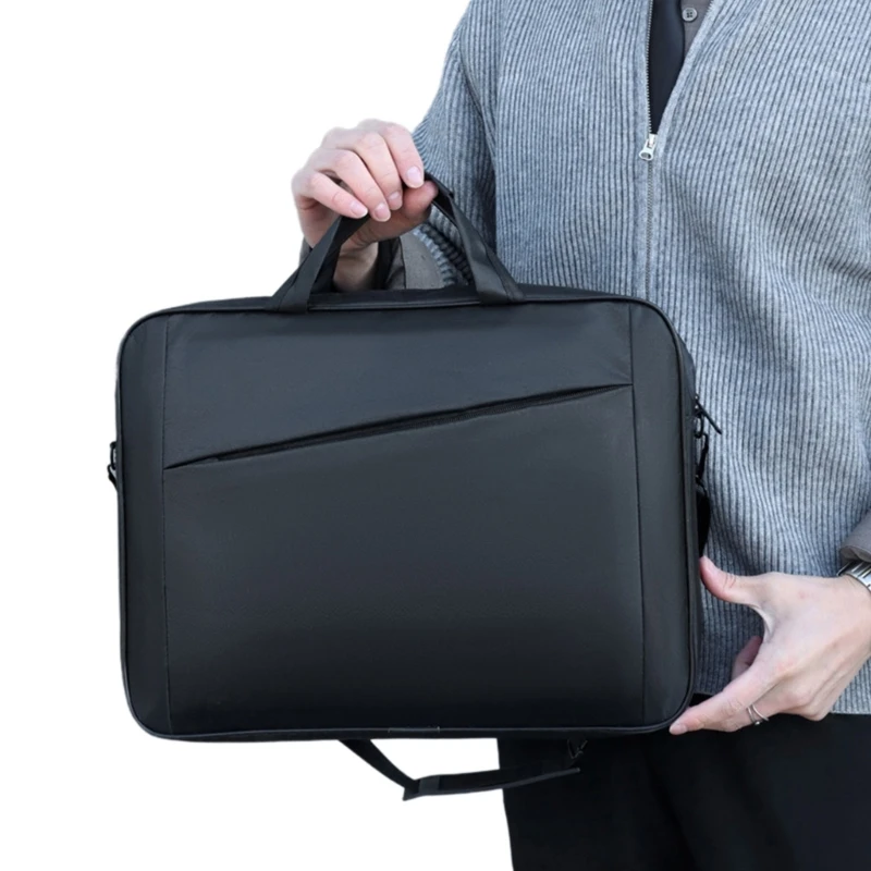 Versatile 15.6 Inch Laptop Shoulder Bag with Large Capacity for Work and Travel