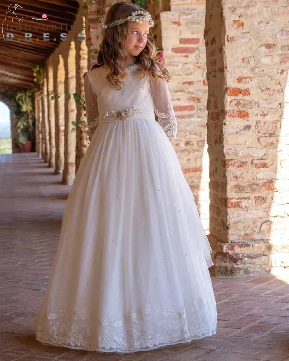 bohemian communion dress Boho Chic Communion Dress