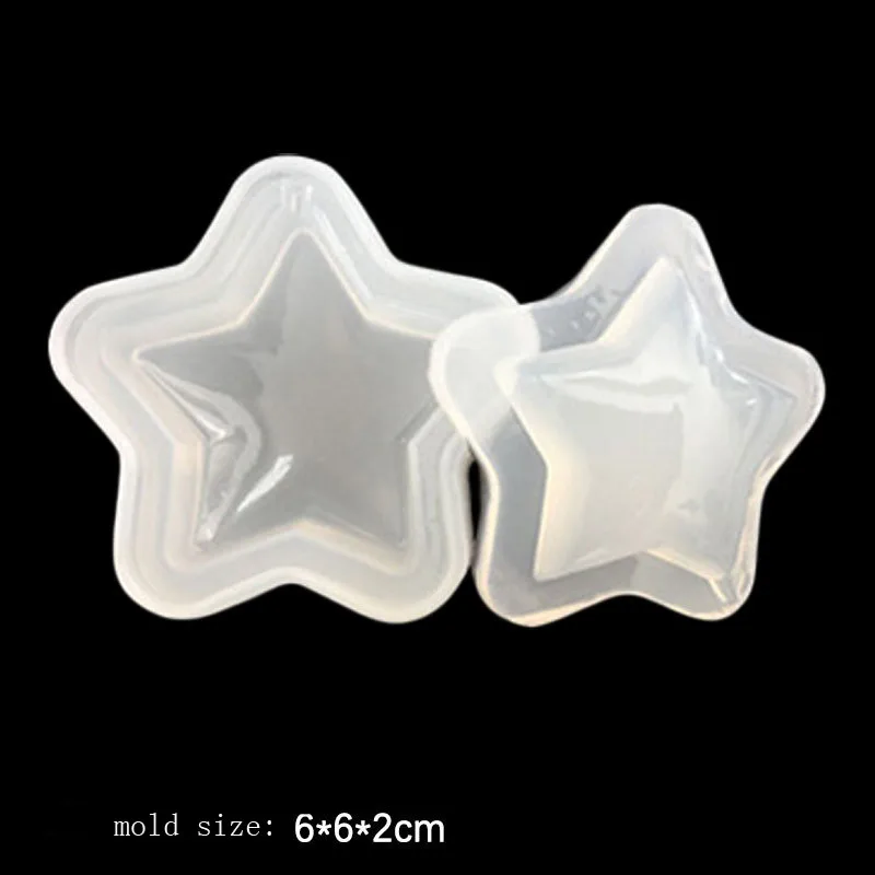 Silicone Mold for DIY 3D Heart and Star Jewelry Crafting