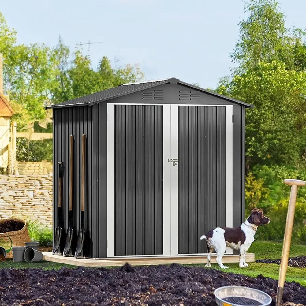 

Lawnmowers Garden Shed Large Heavy Duty Tool Sheds With Lockable Doors & Air Vent for Backyard Patio Lawn to Store Bikes Tools