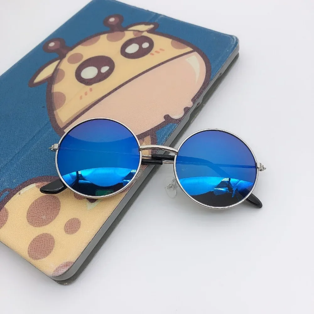 Kids Sunglasses Children Sunglasses Colorful Reflective Mirror Classic Retro Cute Round Eyewear UV400 Boys Girls