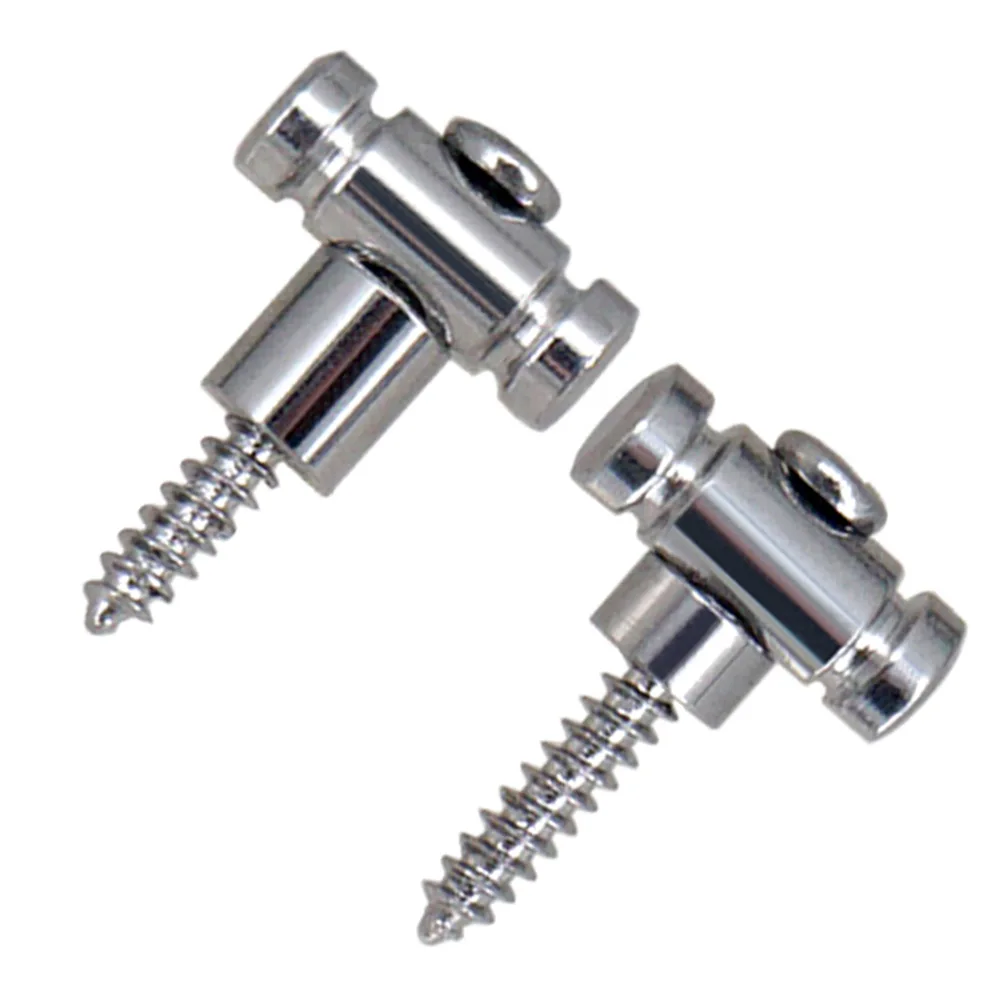 Guitar Roller String Trees Retainer Set with Screws - Silvery/Black/Gold Finish