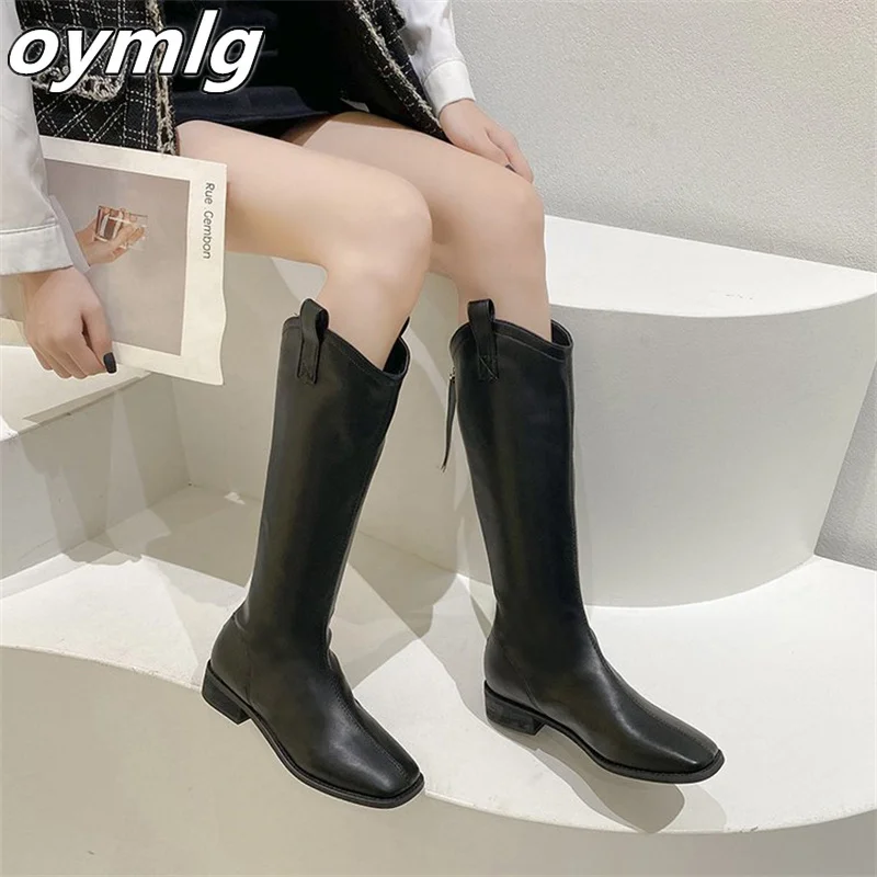 

Tall but knee-length boots women's autumn knight boots 2022 new pointed toe temperament long boots knee high boots