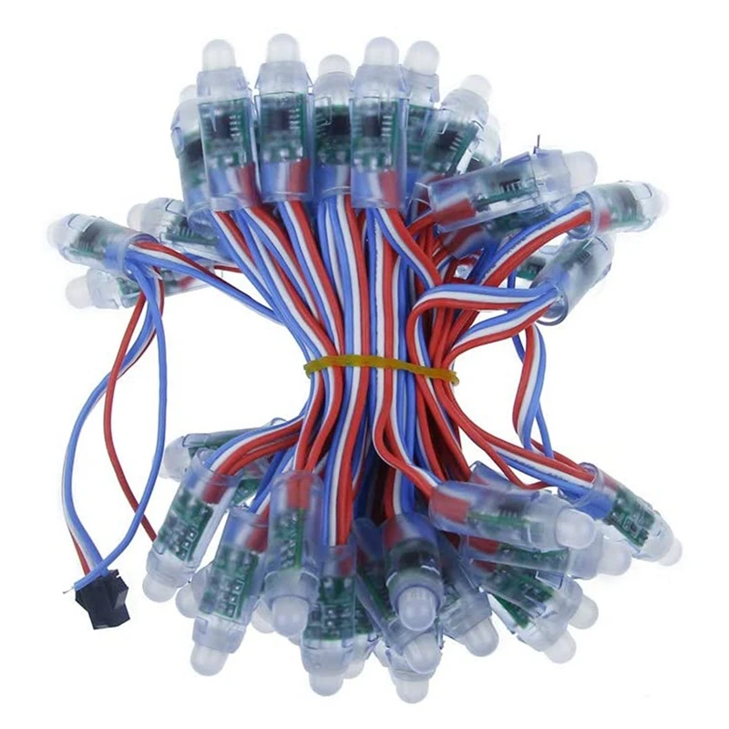

Цифровой RGB-дисплей WS2811, 12 мм, с индивидуальной адресацией, IP68, 5 в постоянного тока, 100 шт.