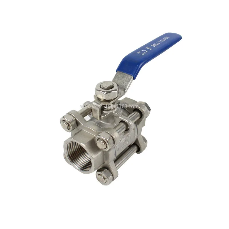 Three-piece ball valve thread internal thread drain valve switch