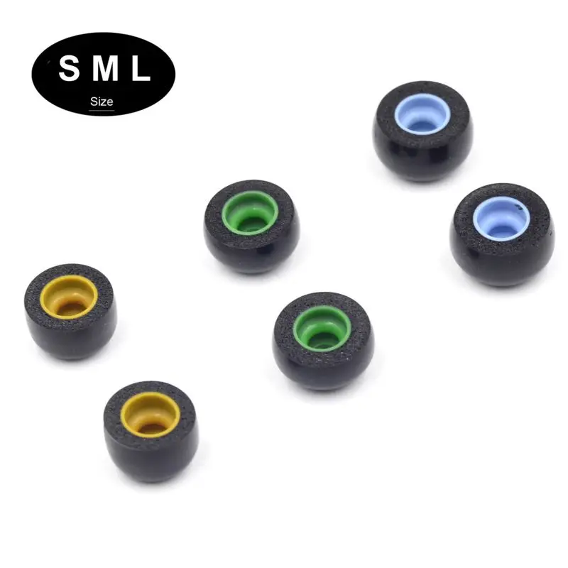 3 Pair/Set Soft InEar Memory Foam Ear Buds Earphone Covers Replacement