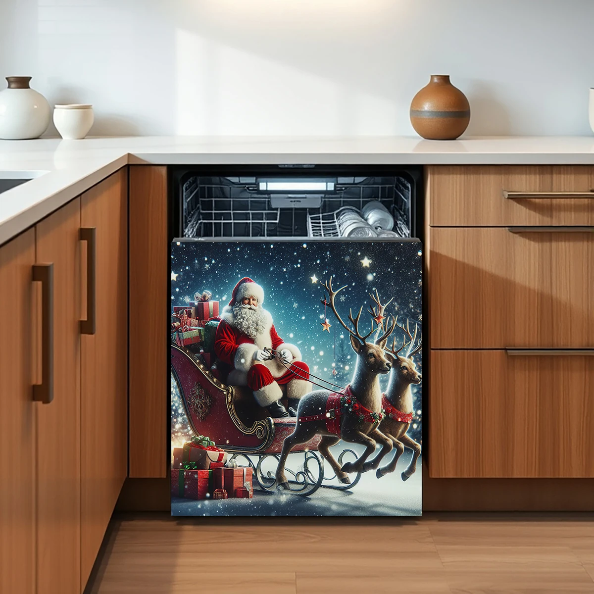 Cartoon-Tier-Design-Magnet, Kühlschrank-, Spülmaschinen- und Wandaufkleber, kein Kleber, magnetische Anziehungskraft, Weihnachtsdekoration, Kunst-Wandtattoos – Detail 20