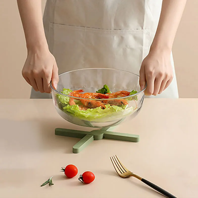 

1PC X-shaped Creative Folding Heat Insulating Mat Kitchen Pots And Pans Cups And Plates anti-scald And non-slip Table Mats