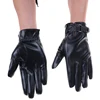 Men's Winter Leather Warm Gloves Men Fashion Waterproof Faux Driving Thin for Touch Screen Brown Guantes 5