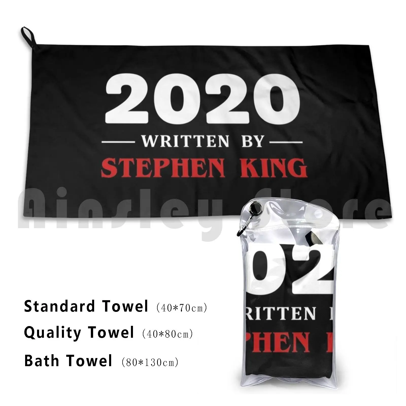 2021 Scritto Da Stephen King Telo Mare Asciugamano Di Qualità Ad Asciugatura Rapida 2021 Scritto Da Stephen King 2021 2021 Quarantena 2021