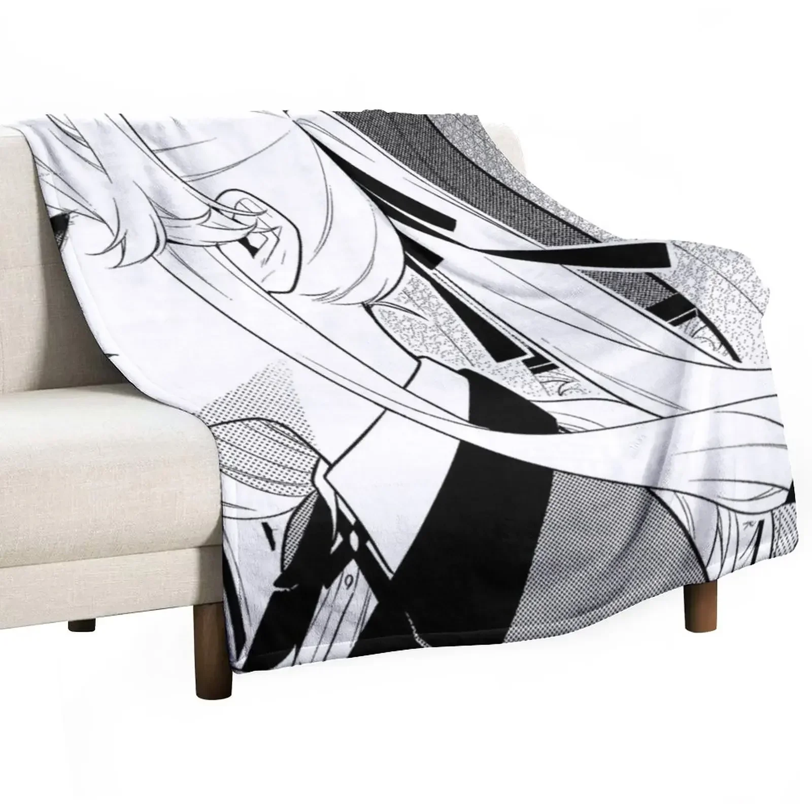 

Kakegurui Manga girl Throw Blanket Blankets For Bed Comforter Blankets