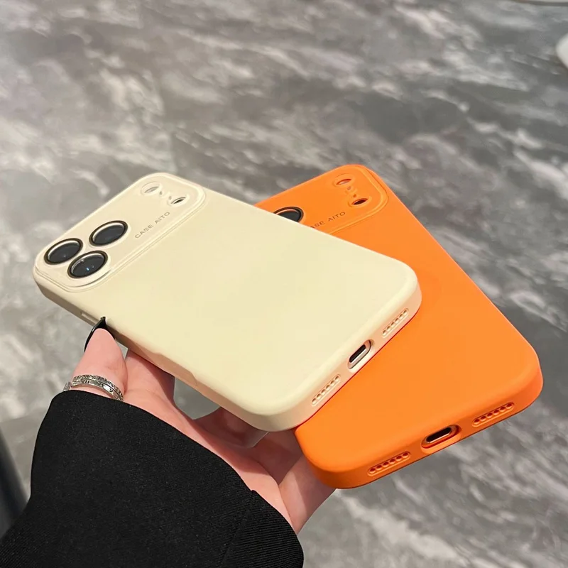 Enhanced Camera Protection Silicone TPU Phone Case - Soft Back Cover