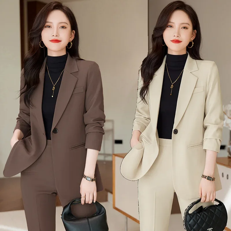 6280 Small Suit Outfit Women's Spring and Autumn New Casual Fashion Temperament Small Size Western Style Professional Tailored S