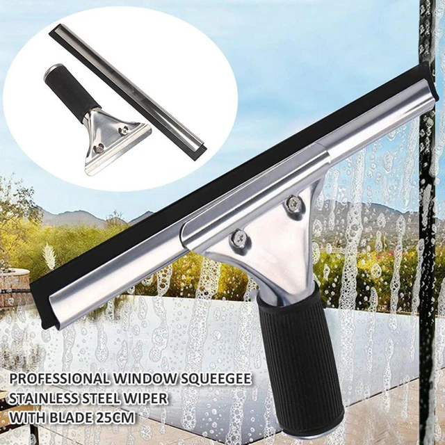 Window Squeegee Scraper Stainless Steel  Glass Window Squeegee Cleaner  Shower - Glass Cleaning Tools & Accessories - Aliexpress