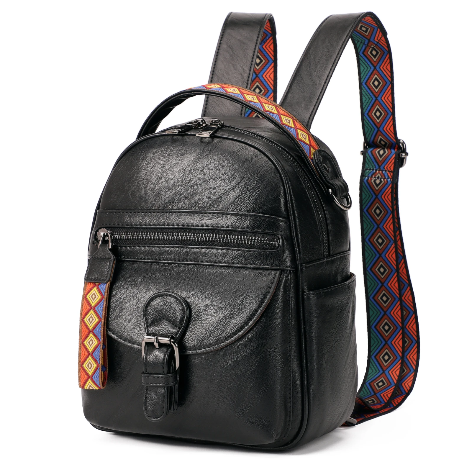 

Роскошный женский рюкзак из высококачественной искусственной кожи, многофункциональный вместительный дорожный ранец на плечо