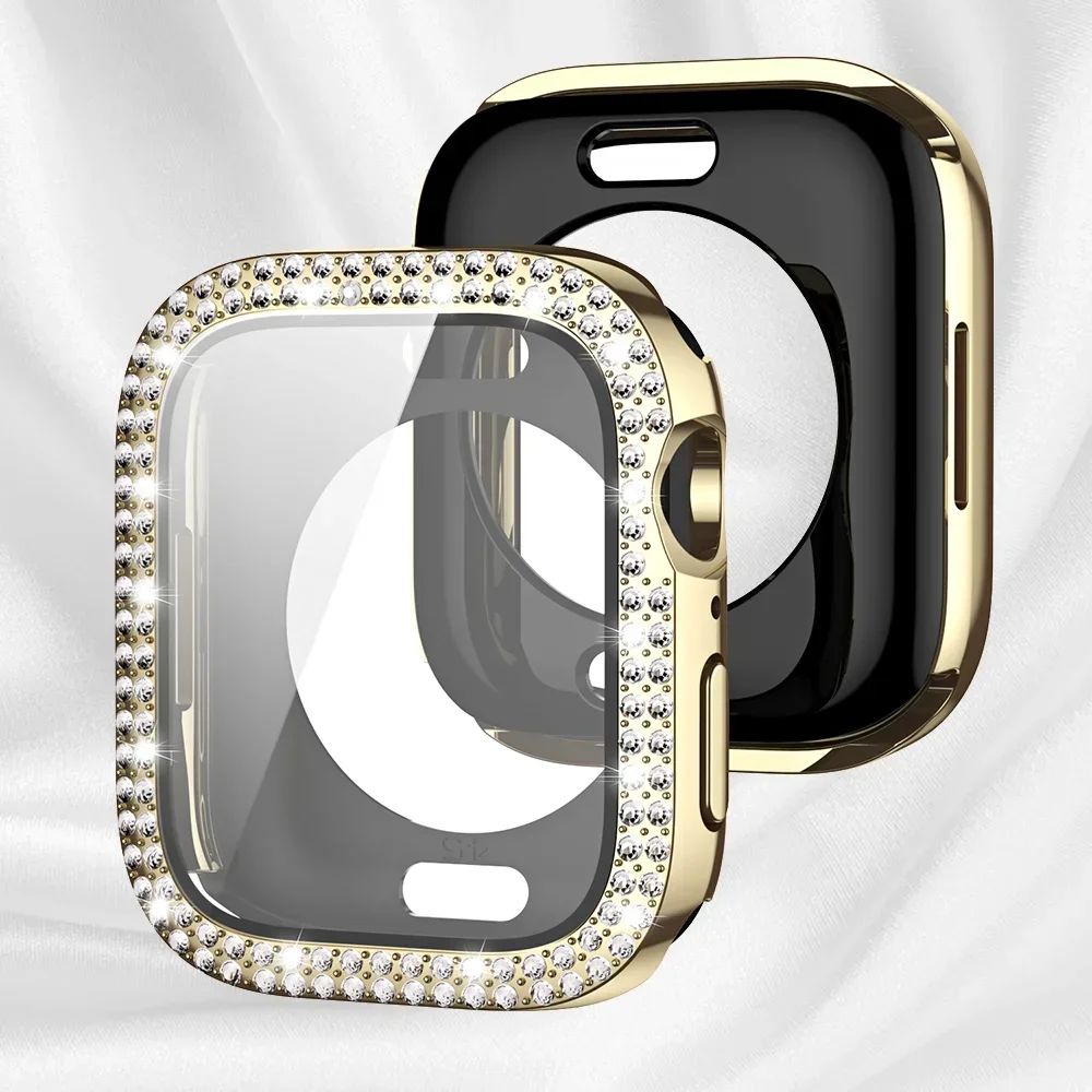 Luxury Diamond Bling Protective Glass + Cover