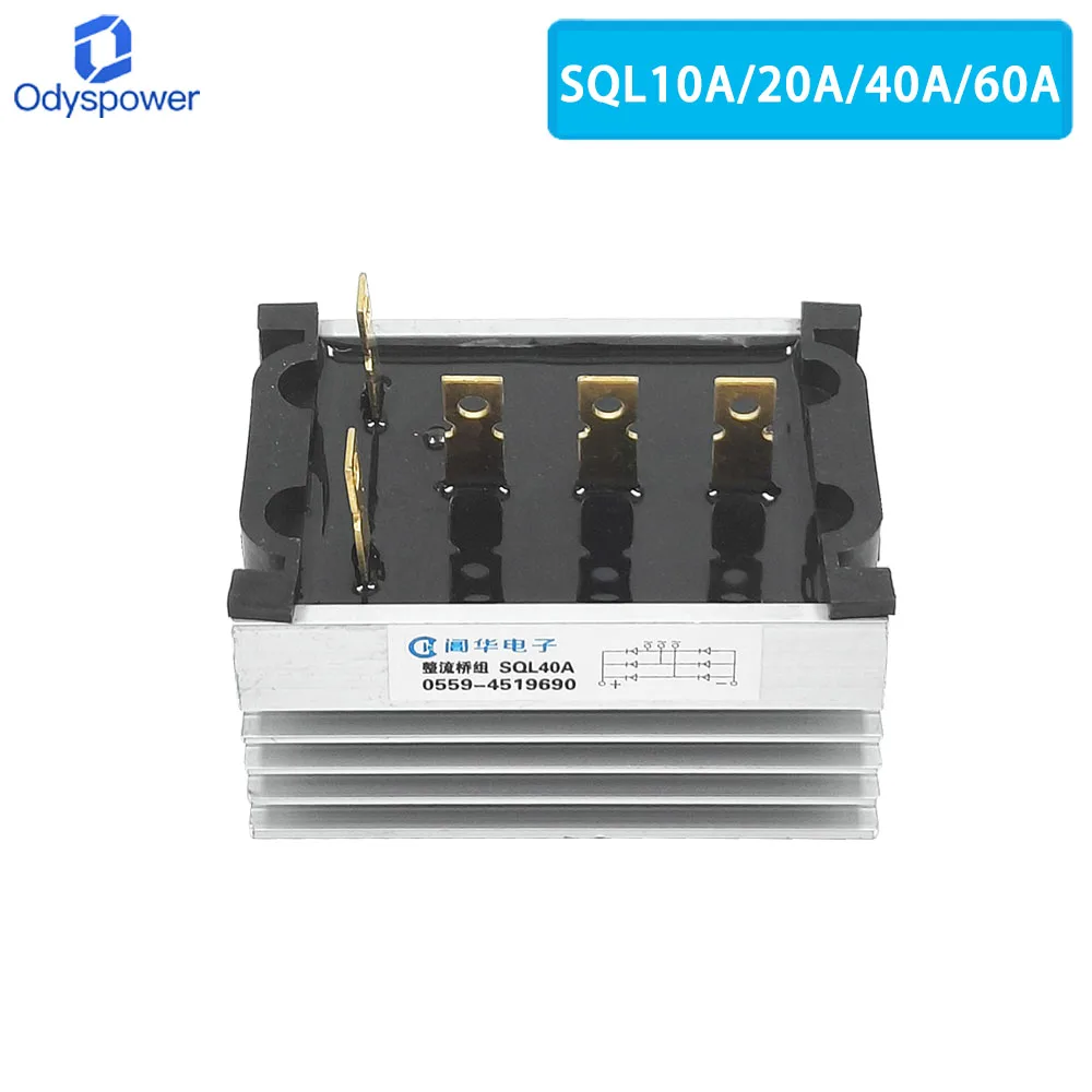 SQL10A SQL20A SQL40A SQL60A 발전기 다이오드 브리지 정류기 키트 발전기 용 3 상 10A 20A 40A 60A