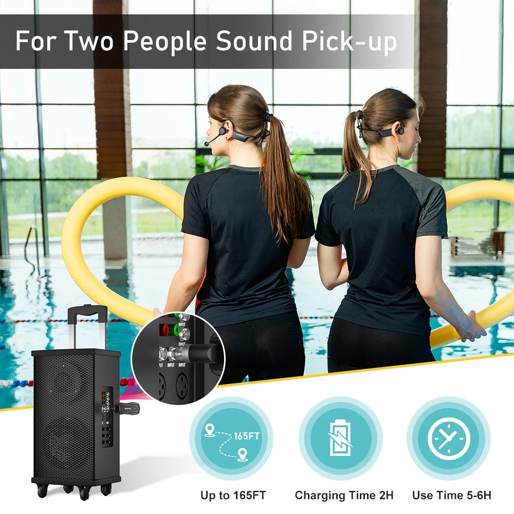 ワイヤレス防水マイク KIMAFUN2.4G無線フィットネスヘッドセットマイク Amazon.co.jp: ワイヤレス完全防水マイク KIMAFUN2.4G無線