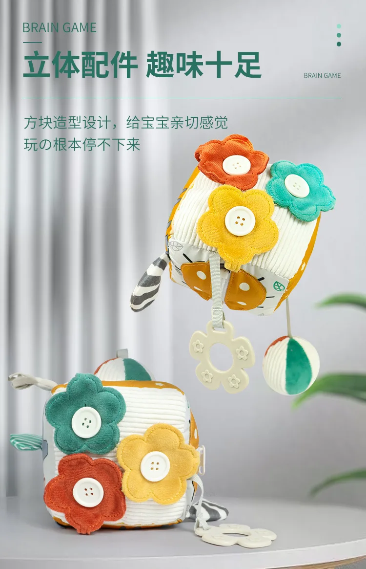 High Contrast Baby Stroller Toy Black White Animal Stuffed Hanging Plush Rattle Educational Baby Toys For Newborn 0 12 Months