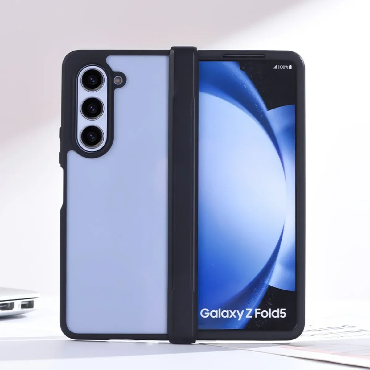 

For Samsung Galaxy Z Fold 5 4 Case Skin Friendly Matte Soft Silicone Folding Hinge Shockproof Protection Back Cover Accessories