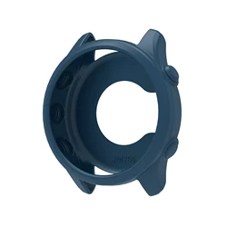 High-Quality Soft Silicone Anti-Scratch Protective Watch Case Cover for Forerunner 255 (2 Deep Sea Blue)