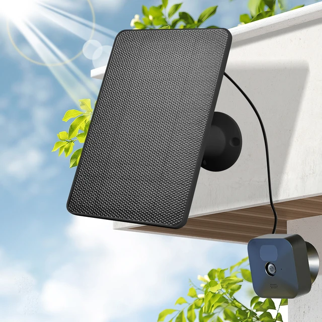 Waterproof Solar Panel Charger with 2000mAh Battery for Blink XT XT2 Outdoor Camera and 360 Adjustable Mount 2