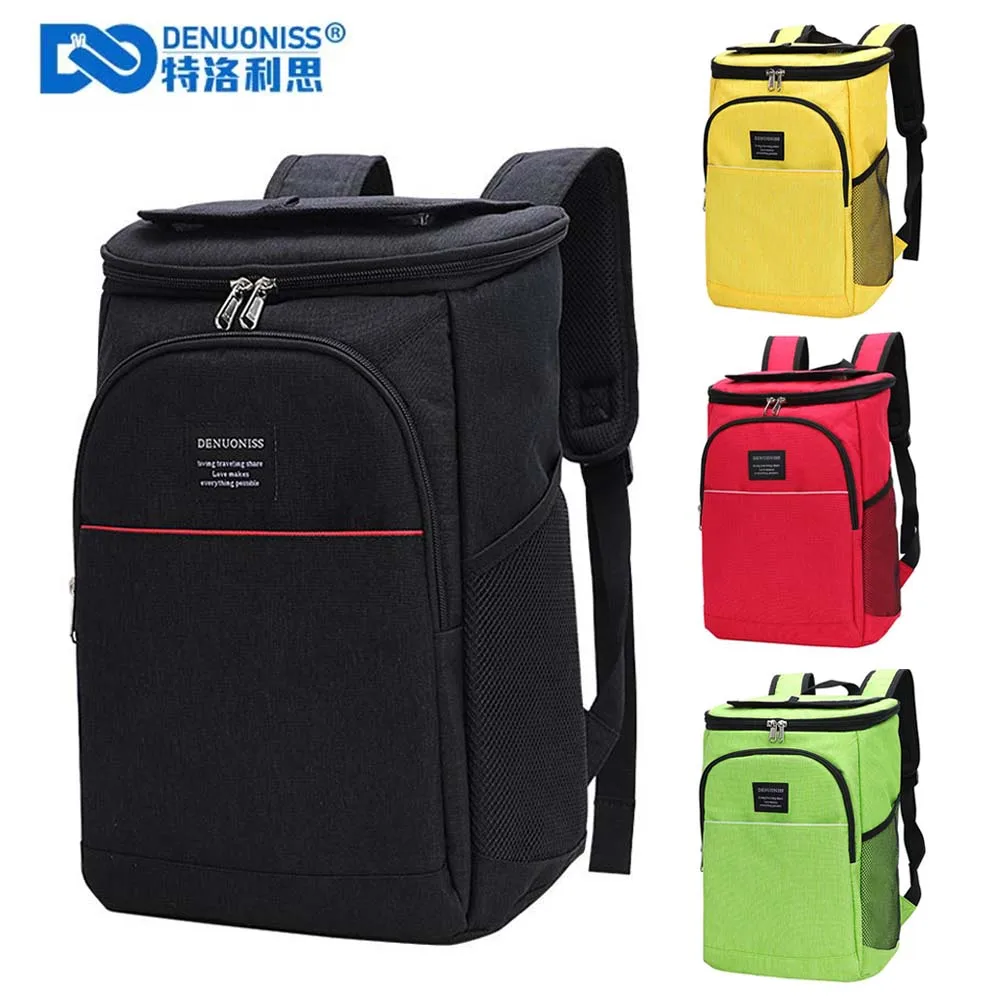 Leechatwin デリバリーバッグ クーラーボックス 折り畳み 大型 保冷バック クーラーバック 36L/20L/17L 保温 保冷 軽量 防水  極厚断熱材 肩掛け アウトドア 釣り キャンプ ピクニック 通勤 買い物 LCW0328 (ブラック 50L) 断熱バックパック/クーラーボックス、 折りたたみ ...