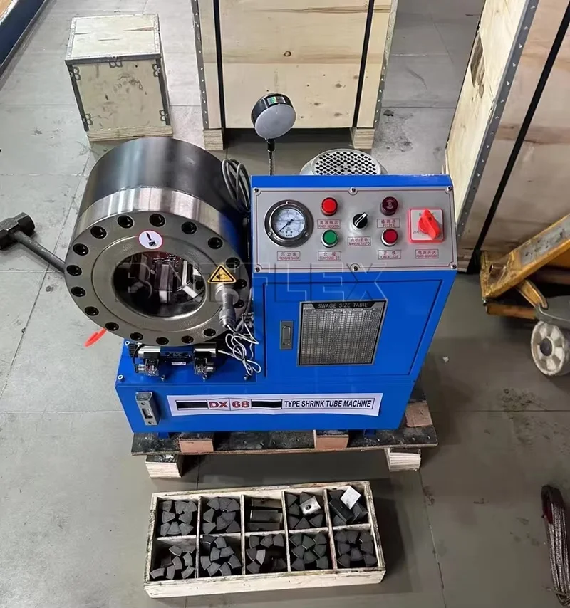 Cheap Factory Price Automatic High Pressure 1/4" to 2" Hydraulic Pipe Rubber Hose Crimping Press Machine with 10 sets Dies 3