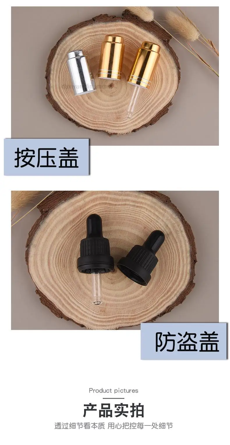 10 ml Korbdeckel Glasflasche Drucköl Flaschendeckel Tropfflasche Farbe Reisepackung kleine Probenflaschen – Detail 35