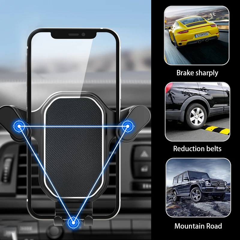 Car Air Vent Phone Holder with 360 Degree Rotation