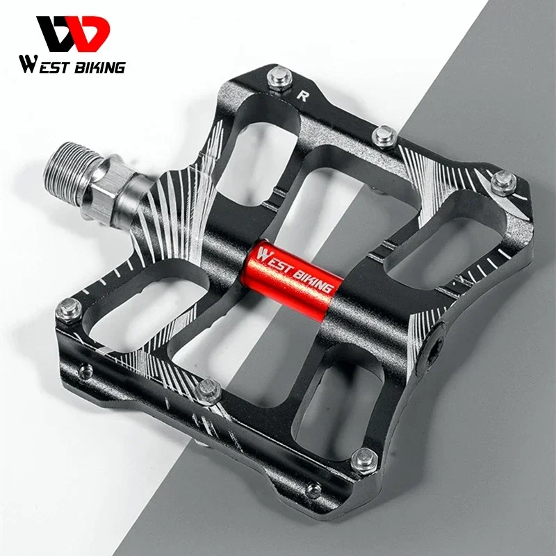 

WEST BIKING MTB Bike Pedals DU Bearing Ultralight Anti-slip BMX Mountain Road Cycling Pedals Multicolor Flat Pedal Bicycle Parts