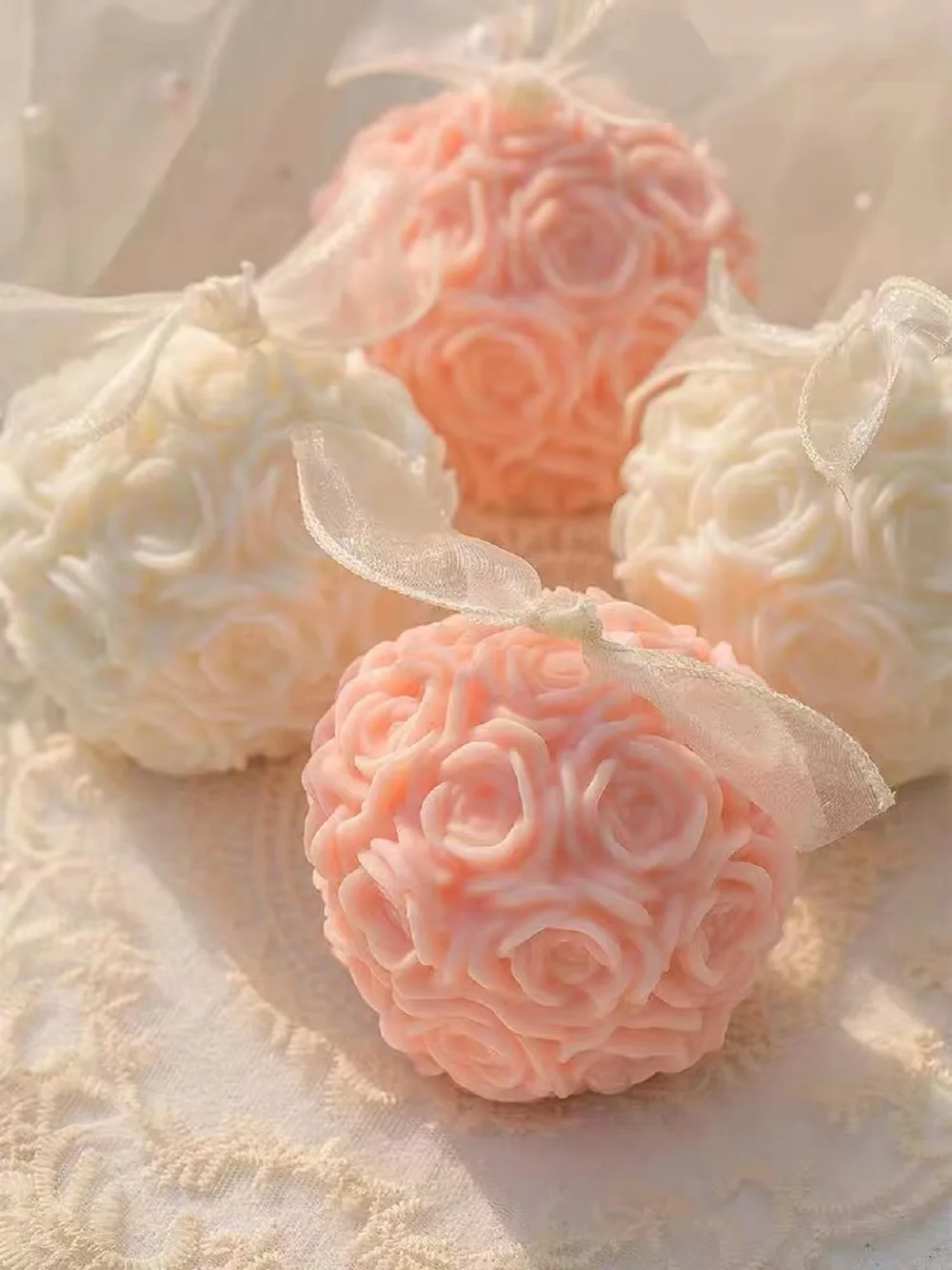 

Rose hydrangea scented candles, wedding party souvenirs, bridal shower candle gift box, birthday holiday gifts, handmade