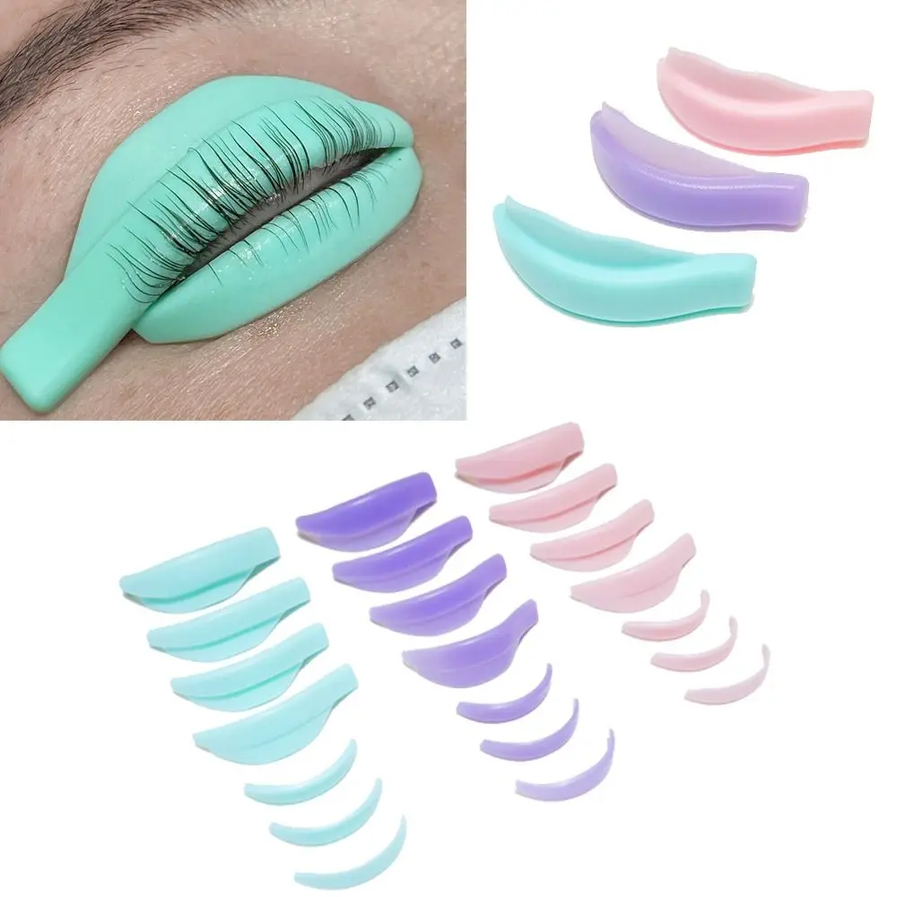 5/7 Pairs Eyelash Lifting Kit Silicone Pad Eye Lash Perm Pads Eyelashes