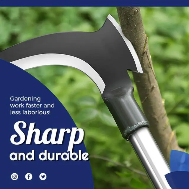 1Db 2 Az 1 -Ben Magas Mangán Acél Dupla Kasza A Fejsze Fa Vágó Fák Fű Kézi Mezőgazdasági Szerszámok Kerti