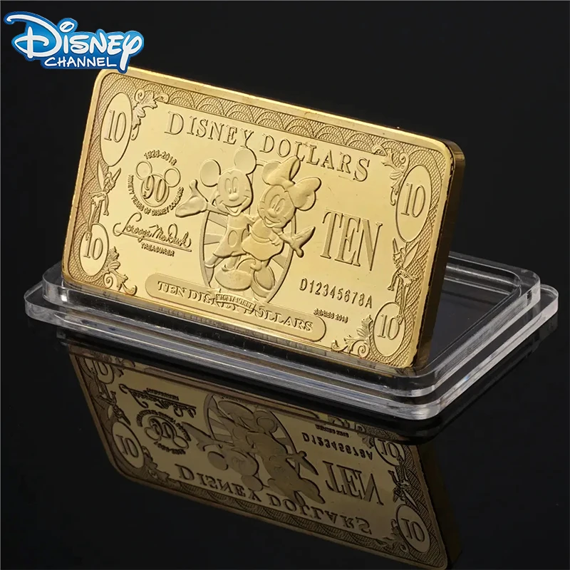 Disney Mickey Minnie Mouse Monete Commemorative Monete Quadrate Che Raccolgono Monete Regalo Per Bambini Cartoon Anime Monete Decorazione Di Mobili
