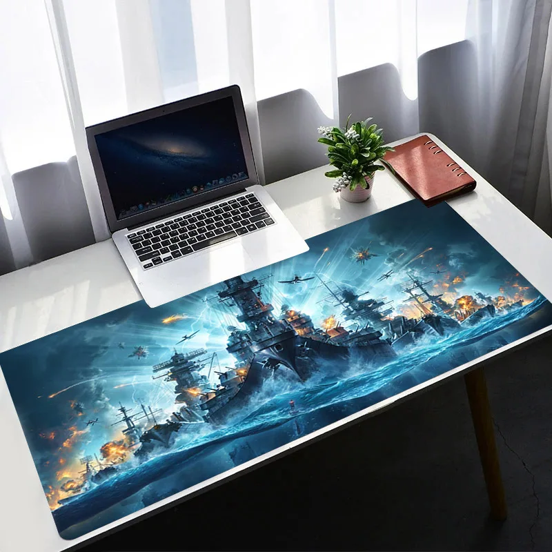 

Custom Desktop Mouse Pad 900x400 World of Warships Mousepad Computer Accessories Desk Mat Gaming Gamer Mats XXL Office Table Mat