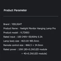 YEELIGHT Screen light Bar Pro Eyes Protection Reading smart PC Computer Lamp Display Hanging Light APP Control by mi home - Image 6