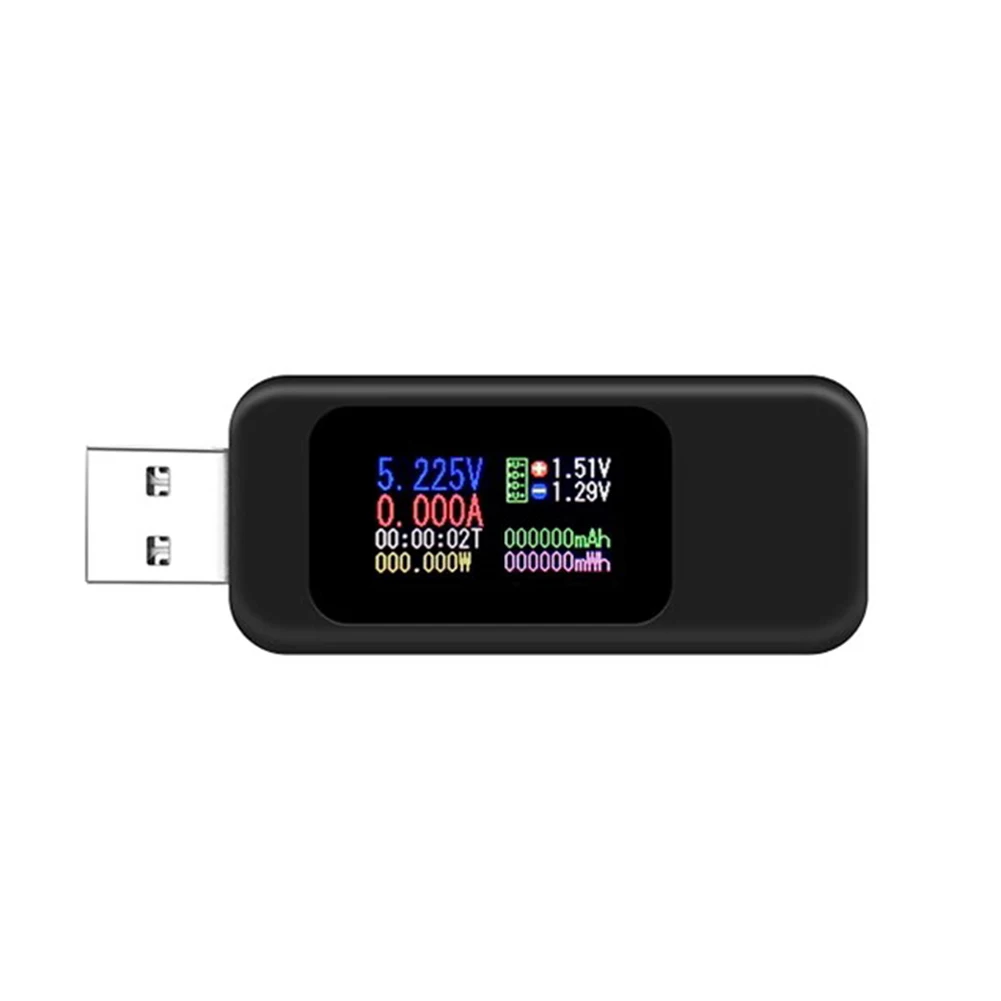 

Digital Current Voltage Meter Current Voltage Meter Capacity Measurements USB Tester Battery Capacity Voltage Meter