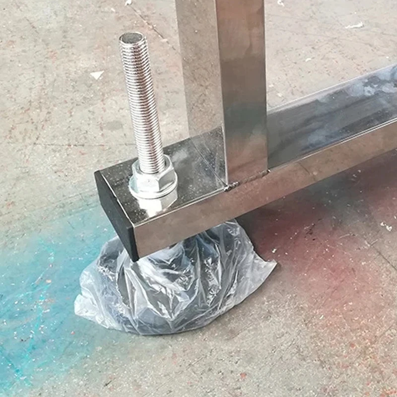 Sourcing Map 4Pcs Thread Adjustable Levelling Feet, 1.18" X 0.79" Rubber Furniture Feet With M6 X 20mm Studs For Table Chair Feet Floor Protector, Black - Online Marketplace