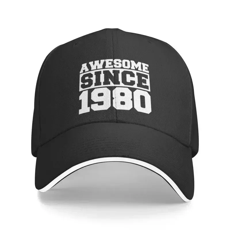 

2024 New Fashion Unisex Made In 1980 Baseball Cap Adult Adjustable Dad Hat For Men Women Hip Hop