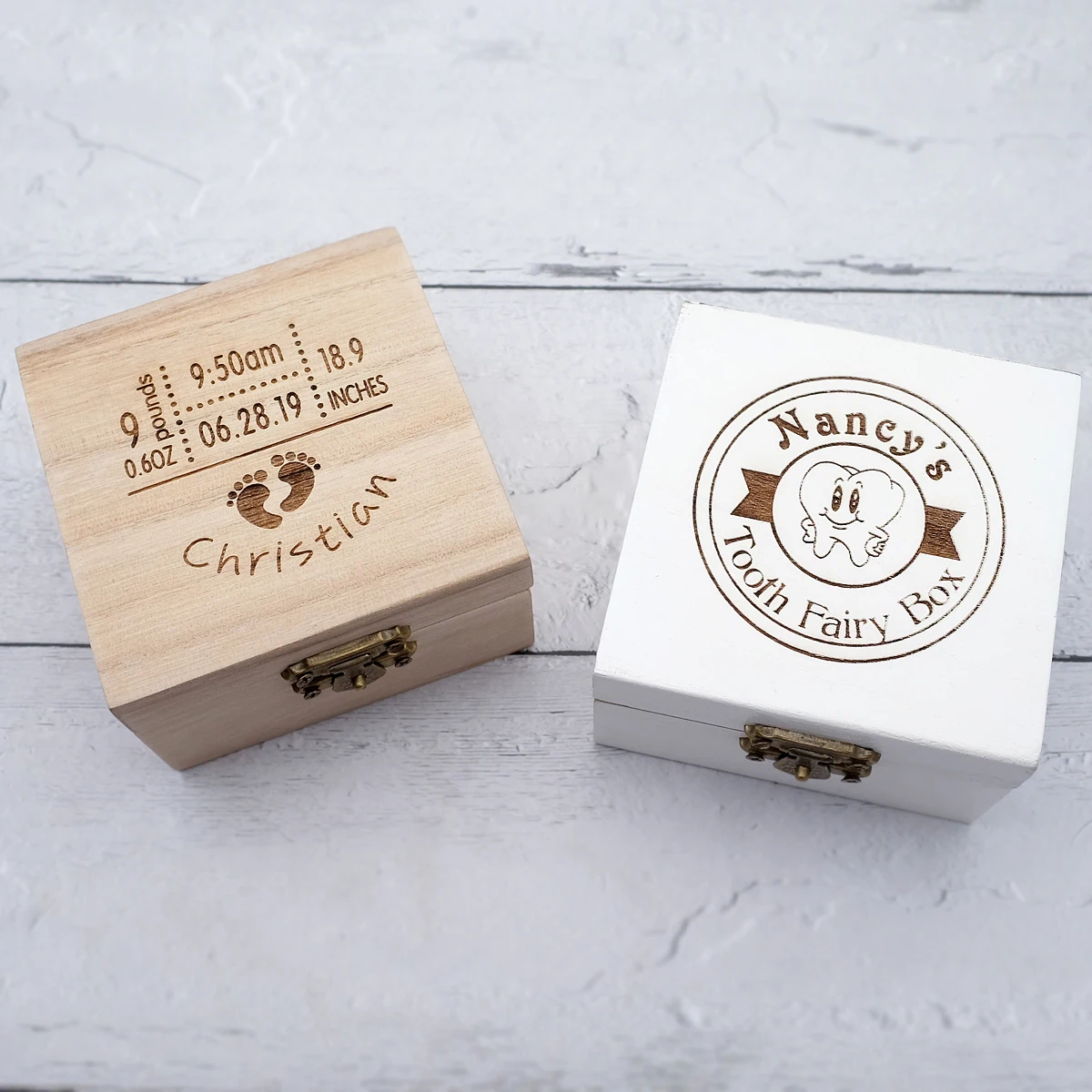 Caja de madera de Hada de los dientes para bebé, organizador personalizado,  almacenamiento de dientes de leche, regalo de recuerdo personalizado,  regalos para guardar dientes, recuerdo