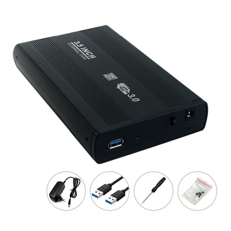 Compact USB 3.0 Type-C External Hard Drive Enclosure Box