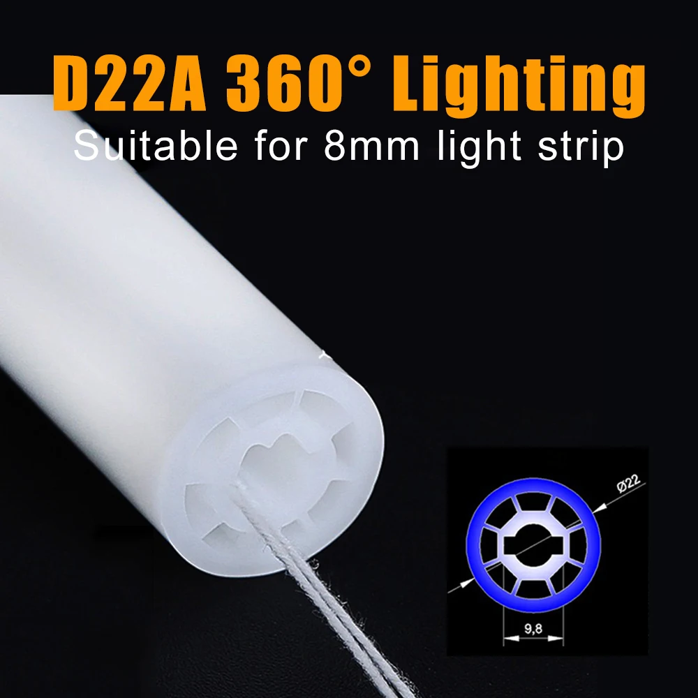 ตัวเลือกสินค้า ท่อซิลิโคนกันน้ำ ยืดหยุ่นสำหรับ LED Strip Light