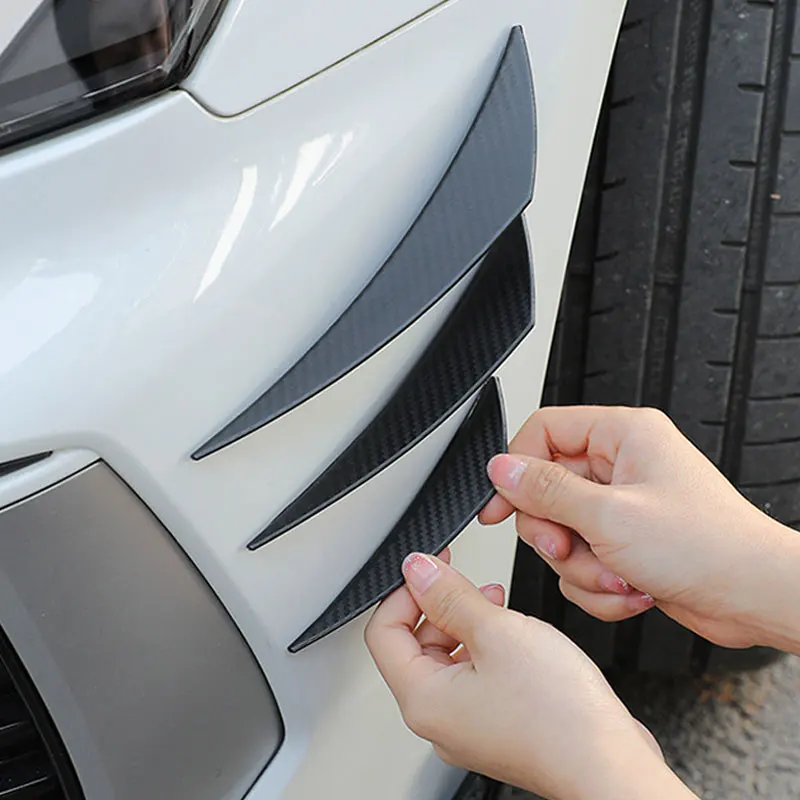 Bumper Lip Decoration 6pcs/Set Universal Front Bumper Lip Diffuser Splitter Fins Body Spoiler Car Tuning Decoration