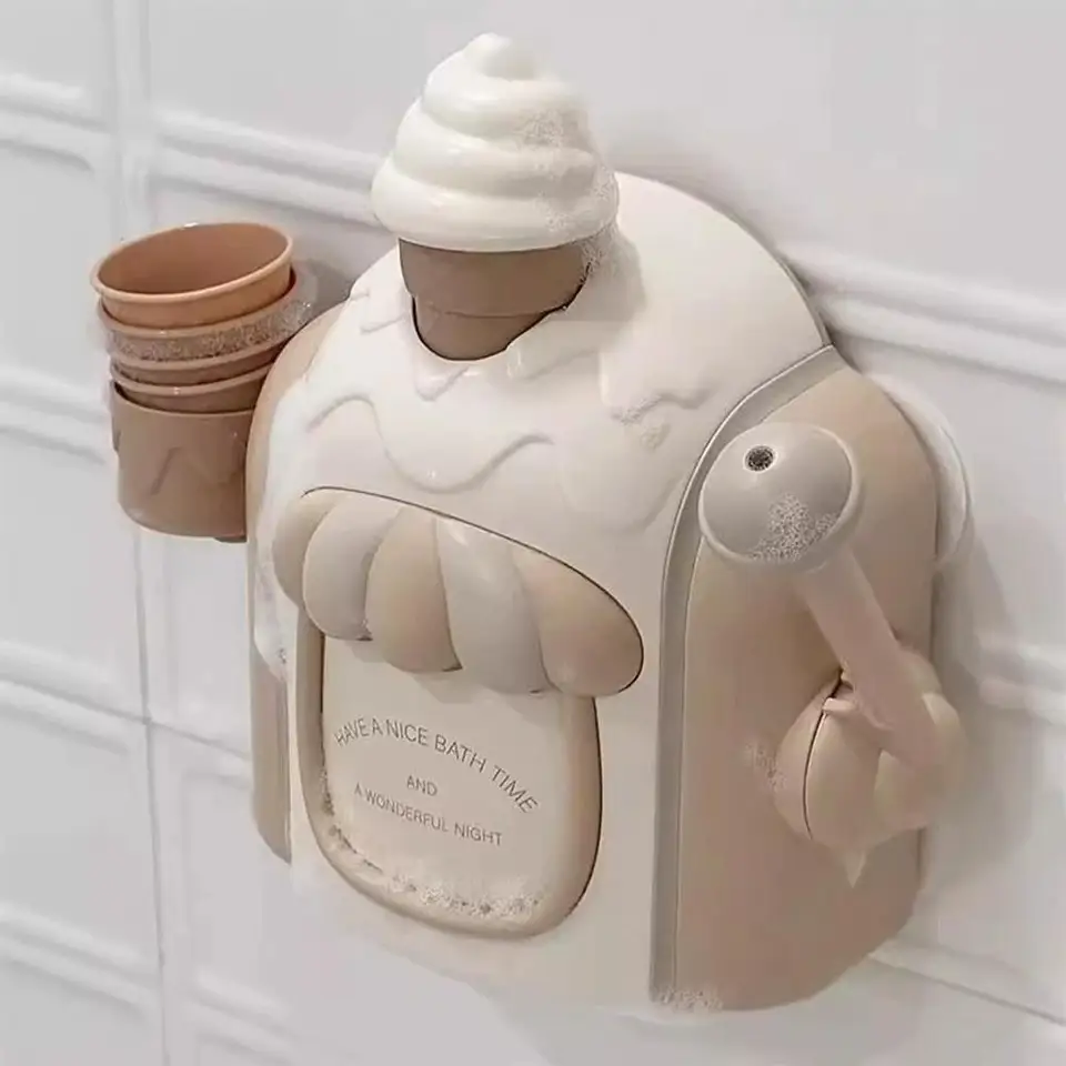 Bath Bubble Toy Funny DlY Ice Cream With Foam_voghion.com