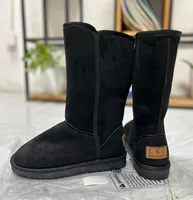 Women Classic Ladies Girls Winter Snow Boots 2024 Waterproof Warm Genuine Leather Fur Australia Plus Velvet Knee High  Winter - Image 3