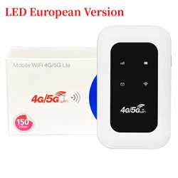 Portable 4G LTE Mobile WiFi Hotspot with SIM Card Slot - 150Mbps Wireless Router (LED European Version)