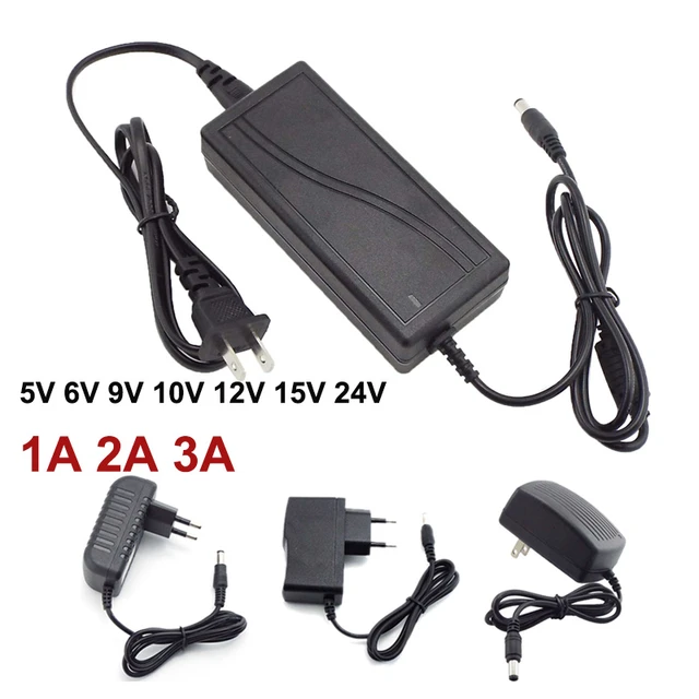 DC5V 9V 12V 24V 1A 2A 3A Adaptor 12V Power Supply Charger Adapter