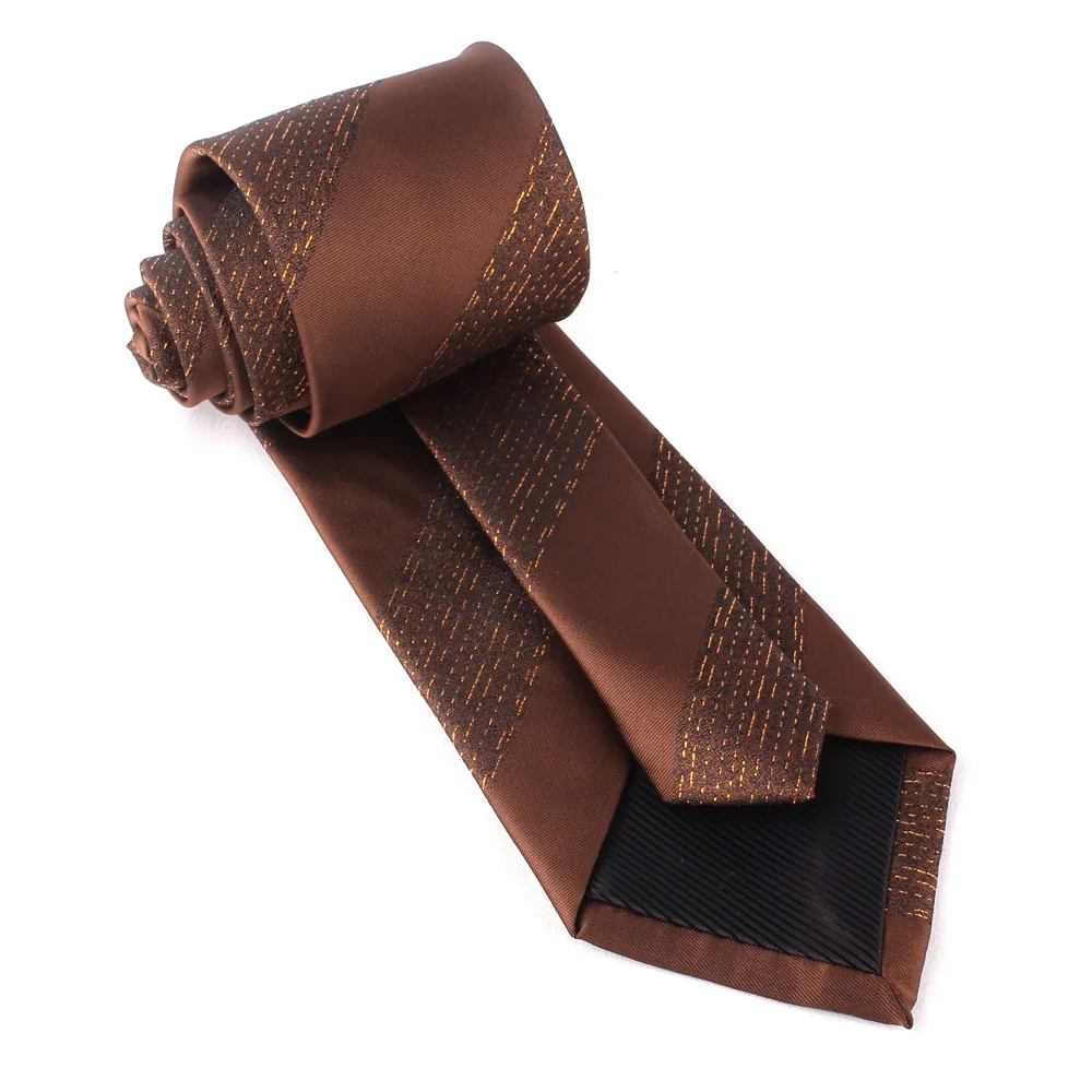 Brown Green Striped Ties For Men Women Floral Neck Tie For Wedding Business Classic Groom Neckties Fashion Men's Stripe Neck Tie tie set wedding ties